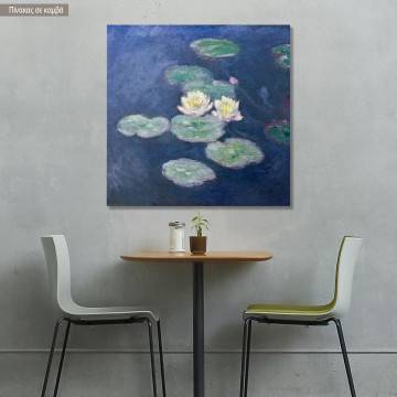 Πίνακας ζωγραφικής Water lilies I, Monet C, αντίγραφο σε καμβά