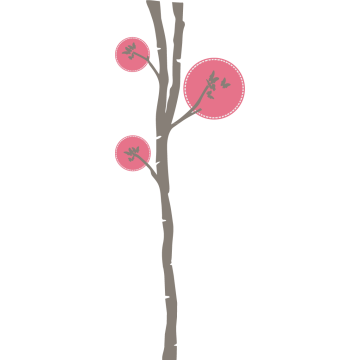 Wall stickers tree and butterflies, Butterflies tree 2 2