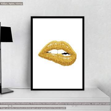 Golden lips, poster