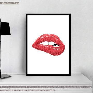 Red lips, poster