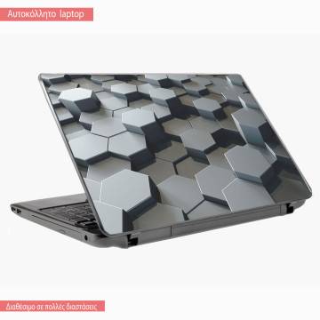 Αυτοκόλλητο laptop Abstract hexagonal background
