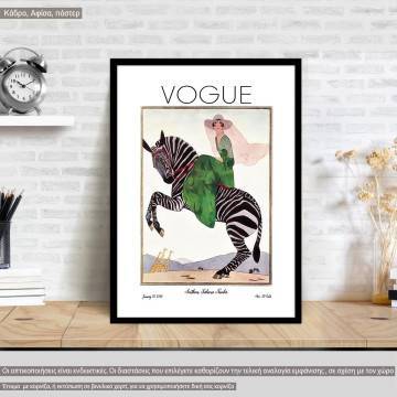 Vogue cover VII,  κάδρο, μαύρη κορνίζα