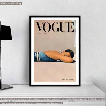 Vogue cover VI,  κάδρο, μαύρη κορνίζα