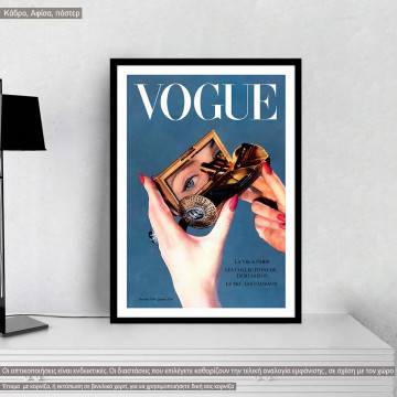 Vogue cover IV,  κάδρο, μαύρη κορνίζα