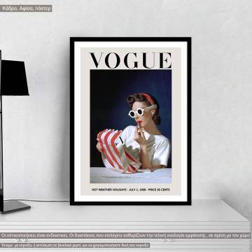 Vogue cover III,  κάδρο, μαύρη κορνίζα