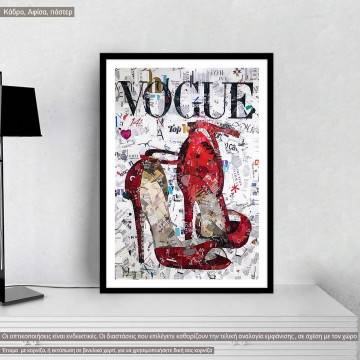 Vogue cover IX,  κάδρο, μαύρη κορνίζα