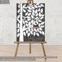 Canvas print Wish tree with tree, White leaves simple tree