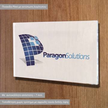 Sign stickerplexiglass