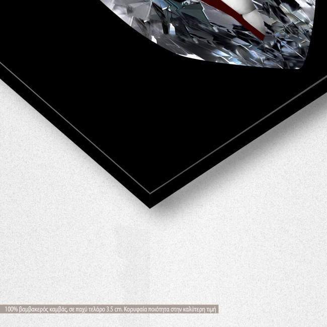 Canvas print Diamond lips