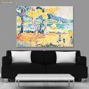 Canvas print Pines on the coastline, Cross H. E.
