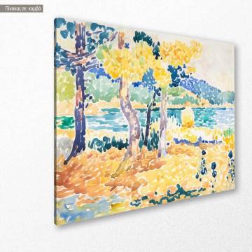 Canvas print Pines on the coastline Cross H. E. Framed canvas View 1 2