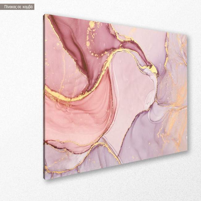 Πίνακας σε καμβά Pink marble texture, κοντινό