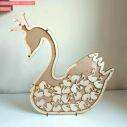 Swan wooden wishes board