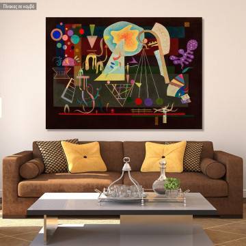 Πίνακας ζωγραφικής Calmed tension , Kandinsky W, αντίγραφο σε καμβά