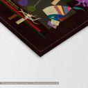 Πίνακας ζωγραφικής Calmed tension , Kandinsky W, αντίγραφο σε καμβά, λεπτομέρεια