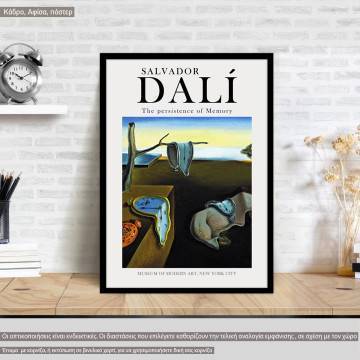 The persistence of memory, Dali S, Poster