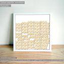 Frame with caramels Wooden wishes board