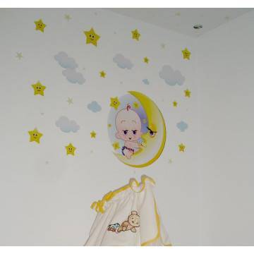 Kids wall stickers Animals at sun and moon 2