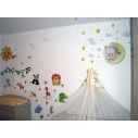 Kids wall stickers Animals at sun and moon