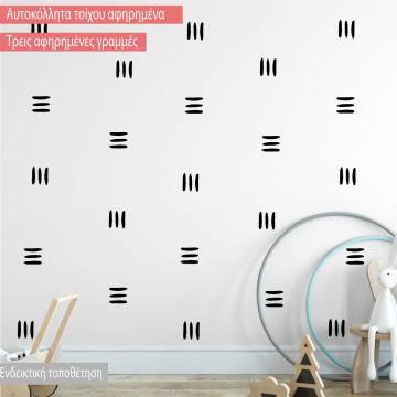 Wall stickers 3 abstract lines 2