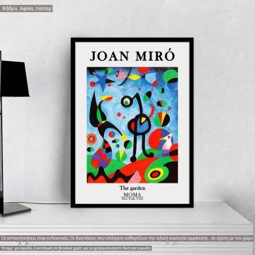 MoMA, The garden, Miro J, Poster