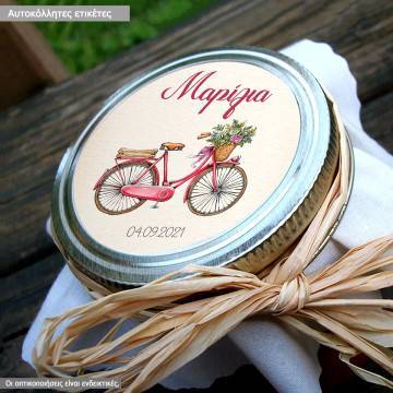 Sticker labelRomantic Vintage Bicycle 2