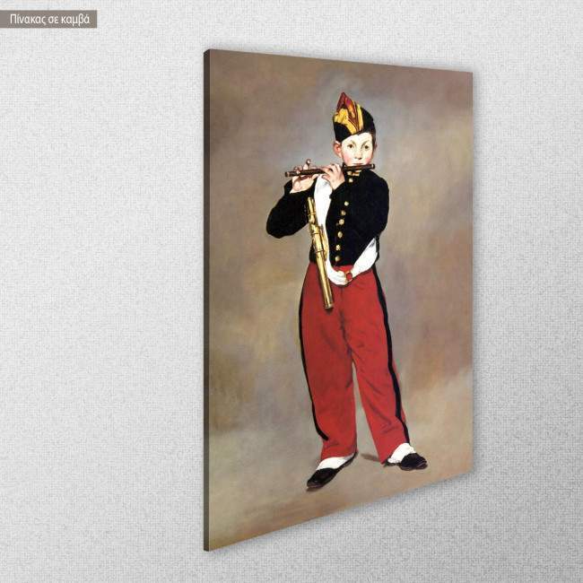 Πίνακας ζωγραφικής The fifer, Manet Edouard, αντίγραφο σε καμβά, κοντινό