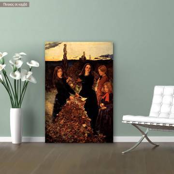 Canvas print Autumn leaves, Millais John Everett