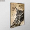 Canvas print Paris, Eiffel tower Vintage