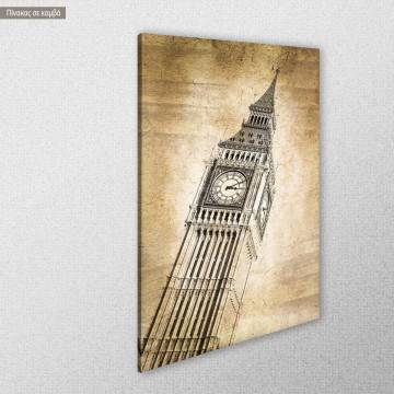 Πίνακας σε καμβά Λονδίνο Big Ben vintage Όψη 1 2