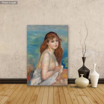Canvas print After the bath, Renoir Pierre-Augus
