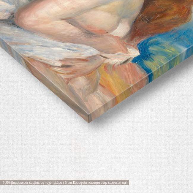 Πίνακας ζωγραφικής After the bath, Renoir Pierre-Augus, αντίγραφο σε καμβά, λεπτομέρεια