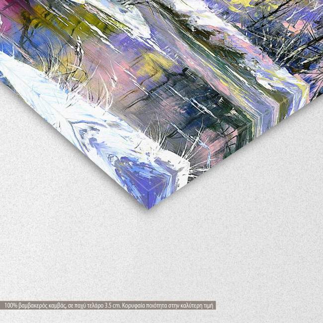 Canvas print River, Winter river