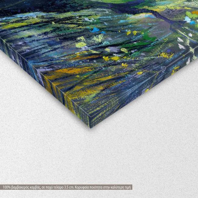 Canvas print The drawn wood