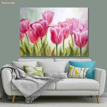 Πίνακας σε καμβά Τουλίπες, Tulips ΙΙ