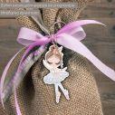 Wooden figure Princess ballerina for baptism