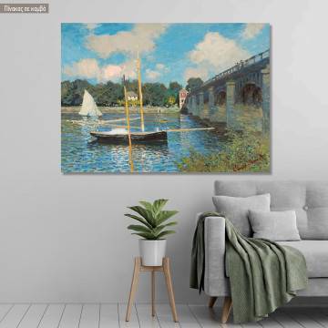 Canvas print Brücke von Argenteuil, Monet