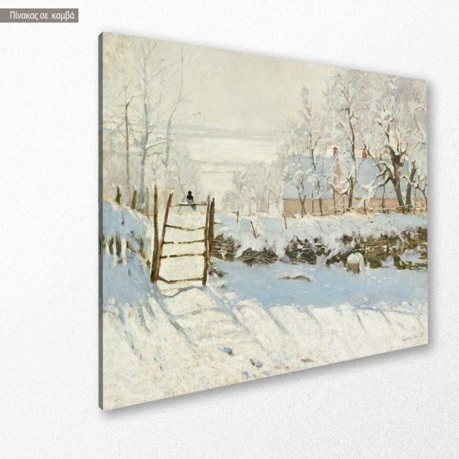 Canvas print The magpie, Monet Claude