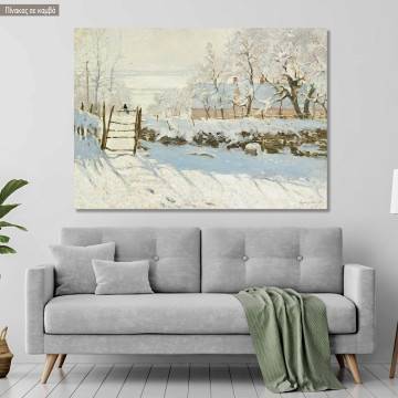 Canvas print The magpie, Monet Claude