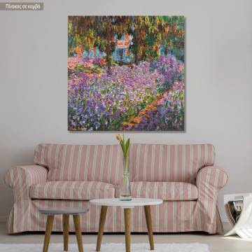 Canvas print Irises in Monet's garden, Monet