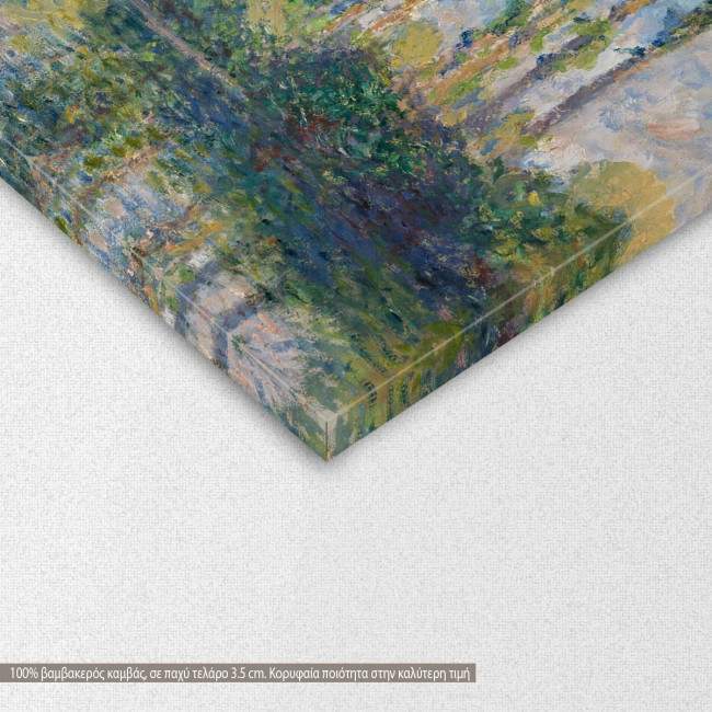 Canvas print Poplars on Epte, Monet Claude