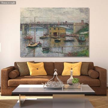 Πίνακας ζωγραφικήςBridge at Argenteuil, Monet C, αντίγραφο σε καμβά