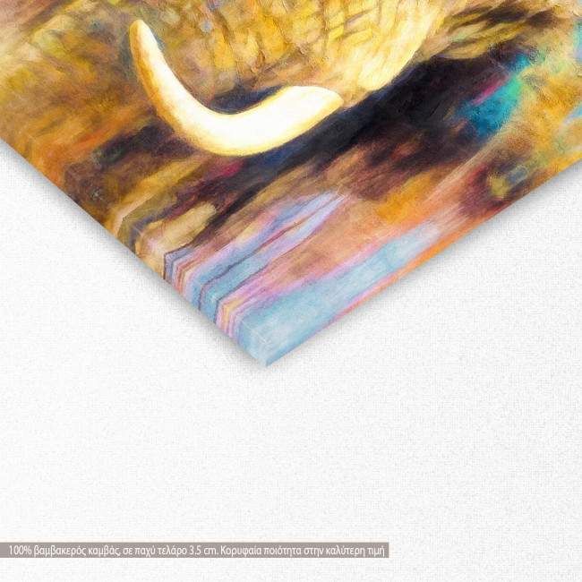 Πίνακας σε καμβά An elephant painitning