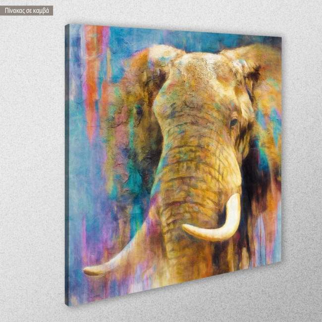 Πίνακας σε καμβά An elephant painitning