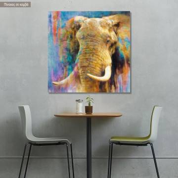 Canvas print An elephant painitning