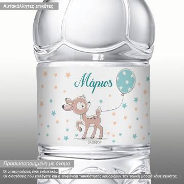 Sticker label Deer boho seated