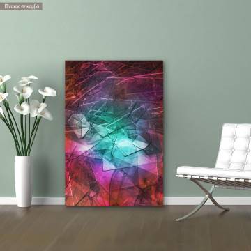 Canvas print Broken glass vertical