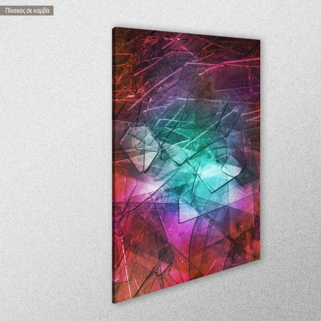 Canvas print Broken glass vertical