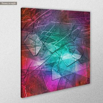 Πίνακας σε καμβά Broken glass 2