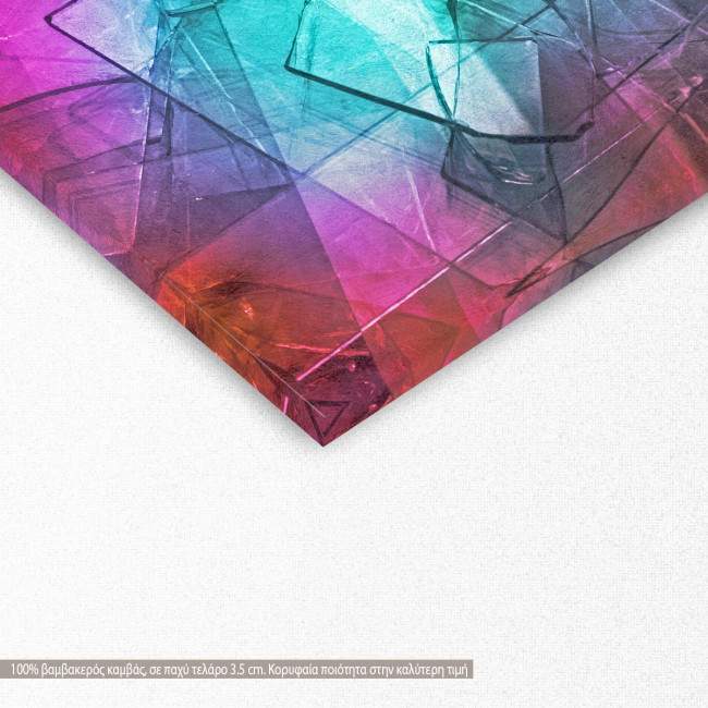 Πίνακας σε καμβά Broken glass, λεπτομέρεια